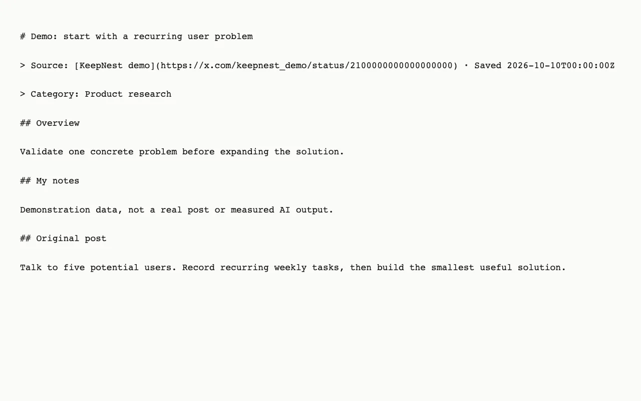 Actual Markdown generated by KeepNest, opened as a text preview
